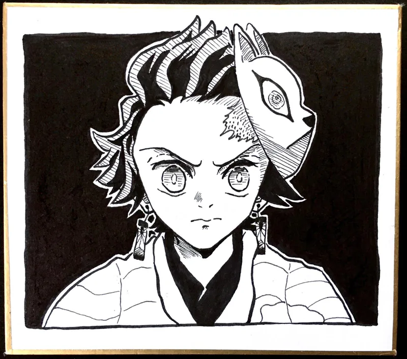 Traditional Artwork - Tanjiro Kimetsu no Yaiba